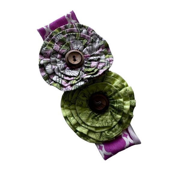 Giggle Moon Infant Headband with Floral Detail - Excellent! - Picture 1 of 5
